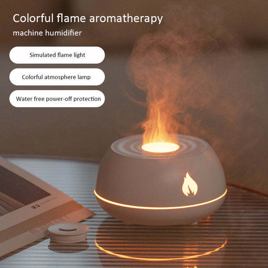 Flame Humidifier Aromatherapy Diffuser 130ML - Habistash