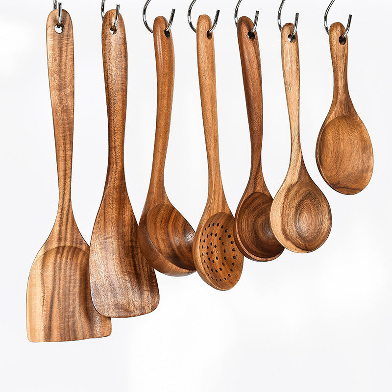 Natural Wood Kitchen Utensils - Habistash