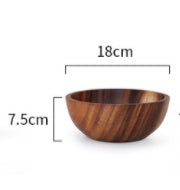 Natural Wooden Bowl - Habistash