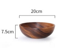 Natural Wooden Bowl - Habistash