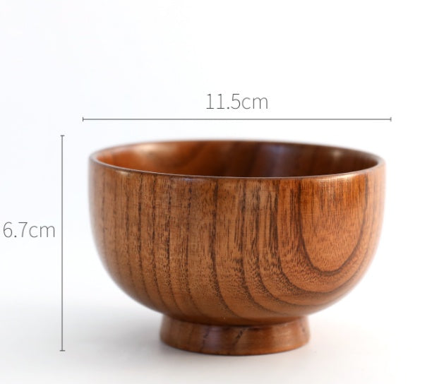 Round Wooden Bowl - Habistash