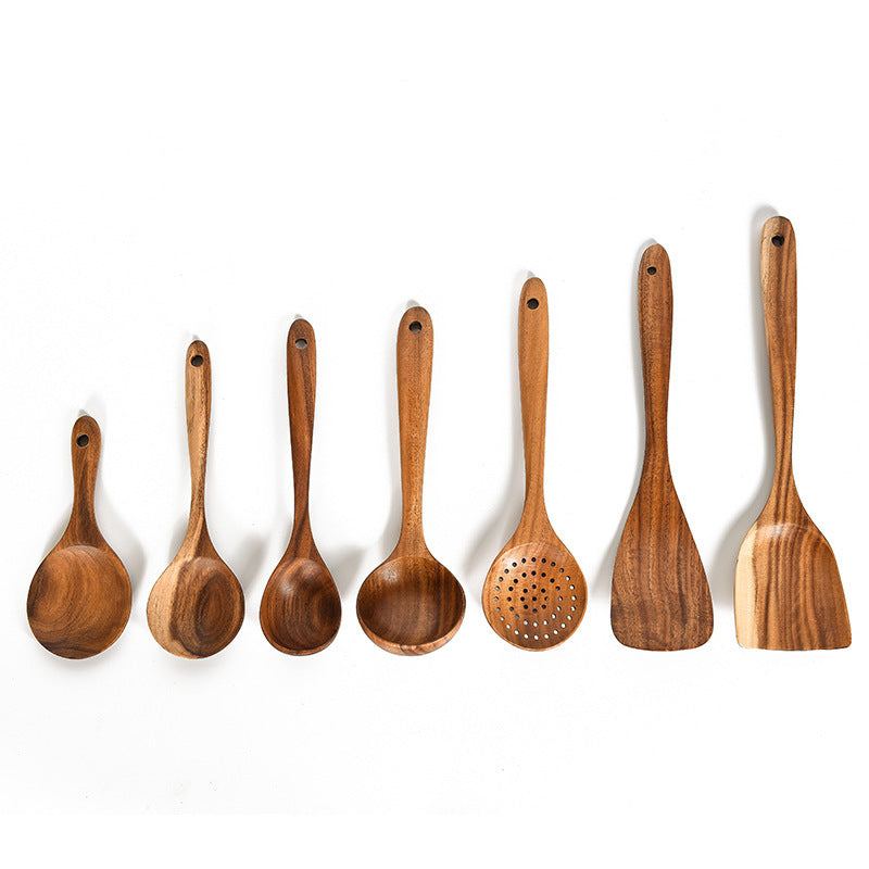 Natural Wood Kitchen Utensils - Habistash