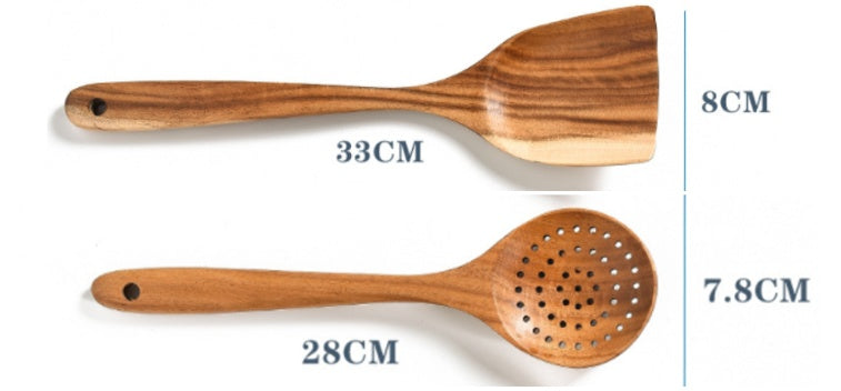 Natural Wood Kitchen Utensils - Habistash