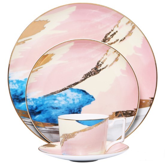 Watercolor Dessert  Plates - Habistash