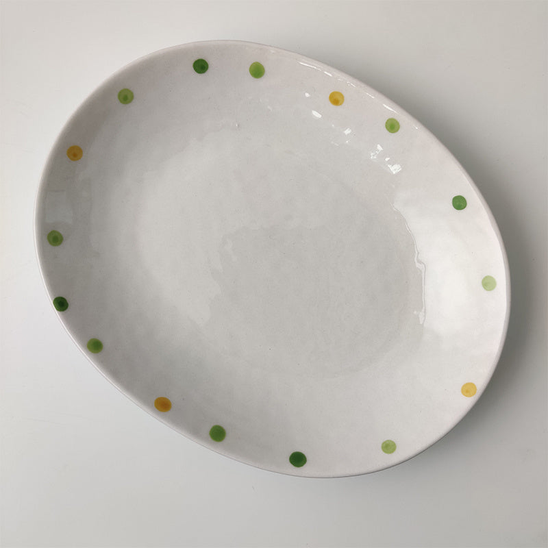 Dot Ceramic Plate Set - Habistash