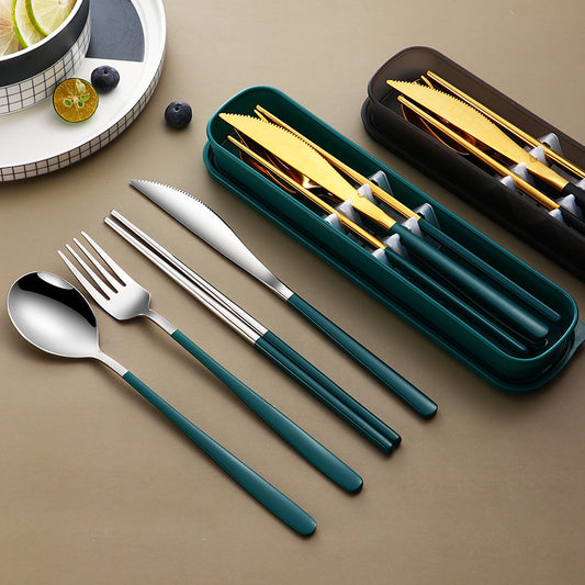 Portable Cutlery Sets With Case - Habistash