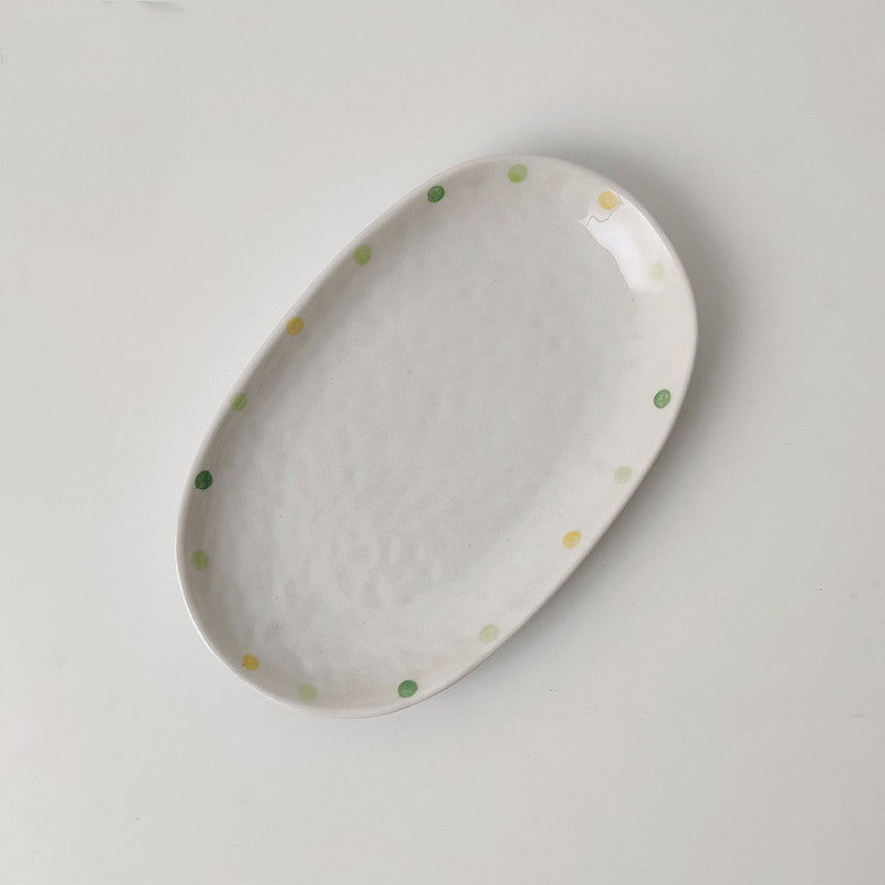 Dot Ceramic Plate Set - Habistash